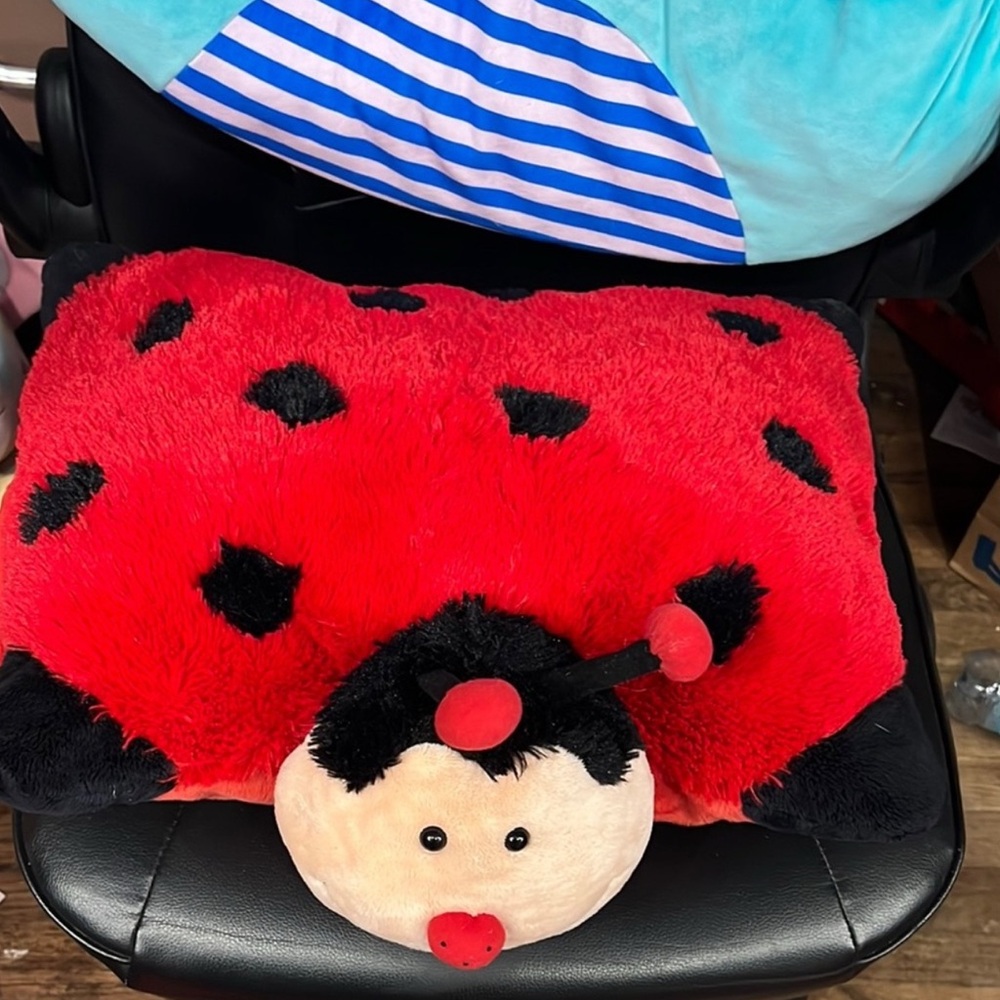Hot Topic Ladybug Pillow Pet - Red and Black